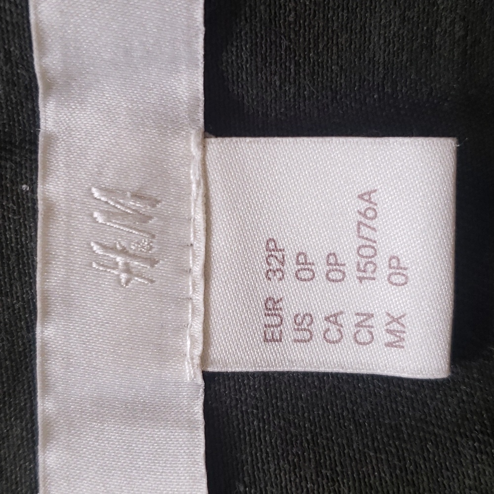 H&M Olive Green Lightweight Utility Field Jacket Oversized Minimalist Size 0P - Picture 11 of 11